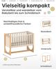 Geuther Beistellbett HATO Beistellbett 4-in-1 mitwachsend Babybett Holz Natur, 4-in-1 Bild 2