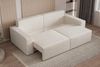 MOEBLO Sofa Denver mini aus Bouclé, Stilvolles Sofa mit Schlaffunktion in Bouclé-Stoff, Couch, Polstermöbel, Sitzmöbel, Wohnzimmermöbel 3-Sitzer-Sofa Stoffsofa, Bettkasten, mit Schlaffunktion Bild 5