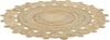 Teppich Jute beige ⌀ 120 cm Kurzflor zweiseitig GOLGEN Bild 4