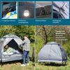 Skandika Feldbett Zeltliege Haug Sleeper, wasserdicht, erhöhtes Campingbett (Inkl. Transporttasche mit Rollen und Griff, Inkl. Luftmatratze) aufblasbare Luftmatratze, bis 160 kg, Angelzelt, Bettzelt, Outdoor Bild 4