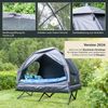 Skandika Feldbett Zeltliege Haug Sleeper, wasserdicht, erhöhtes Campingbett (Inkl. Transporttasche mit Rollen und Griff, Inkl. Luftmatratze) aufblasbare Luftmatratze, bis 160 kg, Angelzelt, Bettzelt, Outdoor Bild 3