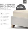 Bettwaesche-mit-Stil Mako-Satin Spannbettlaken natur 120x200cm Höhe 5-10cm Bild 2