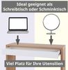 SVITA ANGULAR Schreibtisch mit Schublade 120 x 40 x 76 cm Eiche-Weiß Bild 5
