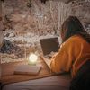 BRILONER - Mini LED Tischlampe kabellos IP54 mit Touch, dimmbar in Stufen, Akku & Lichtquelle tauschbar, Nachttischlampe, Kugel, LED Lampe, Akku Tischleuchte, Outdoor Lampe, 10 x 8 x 9 cm, Grün Bild 4