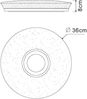 GLOBO Deckenleuchte LED Wohnzimmer Schlafzimmer Deckenlampe Bluetooth 41341-12 Bild 4