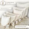 Meivita Naturhaarkissen Merino Schafschurwolle Kopfkissen, Füllung: 100% Wolle (Schurwollkügelchen), Bezug: Baumwolle, Rückenschläfer, Seitenschläfer, Bauchschläfer, Kissen Hergestellt in Deutschland Bild 3