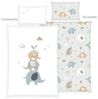 Herding Baby ELEPHANTS - Renforcé Bettwäsche mit Wendemotiv, 100% Baumwolle, 100 x 135 cm Bild 2
