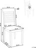 Esszimmerstuhl 2er Set ORTLEY Holz Dunkler Holzfarbton Bild 3