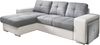 Cotta C209661 C311/D200 Polsterecke mit Schlaffunktion und Bettkasten, Kunstleder, 157x278 cm, weiß / Strukturstoff grau Bild 1