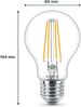 Philips LED Classic E27 Filament Lampen 6-er Pack (60 W), LED Lampen mit warmweißem Licht, energiesparende LED Beleuchtung mit langer Nutzlebensdauer Bild 2