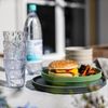 Koziol Tiefer Teller Connect Plate 4er Set, Suppenteller, Biozirkulärer Kunststoff, Nature Flower Blue, 24 cm, 7143716 Bild 3