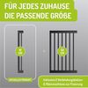 BOMI Verlängerung für Türschutzgitter Verbreiterung für Kinderschutzgitter Miko 10-50 cm Schwarz, Zubehör für Treppenschutzgitter zum Klemmen - Ohne Bohren Bild 3