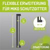 BOMI Verlängerung für Türschutzgitter Verbreiterung für Kinderschutzgitter Miko 10-50 cm Schwarz, Zubehör für Treppenschutzgitter zum Klemmen - Ohne Bohren Bild 2