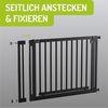 BOMI Verlängerung für Türschutzgitter Verbreiterung für Kinderschutzgitter Miko 10-50 cm Schwarz, Zubehör für Treppenschutzgitter zum Klemmen - Ohne Bohren Bild 4