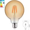 4 W E27 LED Filament Leuchtmittel Kugel Globe G125, Durchmesser 125mm | 350 Lumen | (2200 K) Warmweiß Bild 2