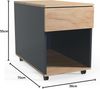 VCM Rollcontainer Dalosa 920392 Anthrazit H. 55 x B. 39 x T. 70 cm Bild 3