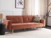 Schlafsofa VISNES Goldbraun Samtstoff Bild 2