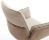Drehstuhl Nela-Flex Materialmix Schlamm Kreuzgestell breit Edelstahl 360° drehbar Wippfunktion Bild 5