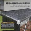 Outsunny Kaminholzregal-Erweiterung erhöhter Boden, BxTxH:213x66.5x150 cm, (Stahlschuppen, 1-St, Feuerholz-Unterstand), Wellblechdach, Dunkelgrau Bild 5