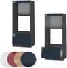 Mikrowellenschrank Fame-Line Dunkelblau Hochglanz 60 cm offen Vicco Bild 5