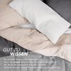 Pure Label Musselin Bettwäsche 135x200 4 teilig bestehend aus Bettbezug 135x200 cm 2er Set + Kissenbezug 80x80 cm 2er Set aus Baumwolle - Traumhaft kuschelige Bettwäsche-Sets in anthrazit Bild 3