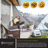 KESSER® Sonnensegel Sonnenschutz Windschutz | HDPE Gewebe | wasserabweisend & windabweisend | Dreieck 5 x 5 x 5 m | 5-Fach quer vernäht robust & stabil Schattenspender Garten Balkon Terrasse Grau Bild 5