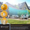 KESSER® Sonnensegel Sonnenschutz Windschutz | HDPE Gewebe | wasserabweisend & windabweisend | Dreieck 5 x 5 x 5 m | 5-Fach quer vernäht robust & stabil Schattenspender Garten Balkon Terrasse Grau Bild 4