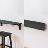 Maclean Wandregal klappbar Tragkraft 50kg Klapptisch mit Sicherheitsverriegelung Klappknopf inklusive Ebene für Küche Bad (Schwarz, 100x20 cm) Bild 4