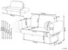 Schlafsofa 2-Sitzer DOROTEA Bouclé Braun Bild 3
