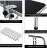 PawHut Hundeschermaschine Trimmtisch Tierpflegetisch klappbar höhenverstellbar Edelstahl Schwarz, Hundepflegetisch, L90 x B60 x H75 cm Bild 5