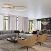 SOLLUX TH. 173 Kronleuchter RIO LED 150W Aluminium gold L:110cm B:110cm H:150cm 3000K Bild 4