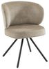 Vente-unique - LYARO Stuhl Stoff Schokoladenbraun - B 62 cm x H 78 cm x L 63 cm Bild 4