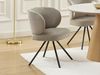 Vente-unique - LYARO Stuhl Stoff Schokoladenbraun - B 62 cm x H 78 cm x L 63 cm Bild 5