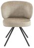 Vente-unique - LYARO Stuhl Stoff Schokoladenbraun - B 62 cm x H 78 cm x L 63 cm Bild 3