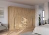 Rauch Möbel Alabama, Kleiderschrank für Schlafzimmer, Kinderzimmer, Wohnzimmer, Garderobe, Flur, 7-türig, mit Zubehör Classic, Farbe Eiche Artisan, Holz, Breite 315 cm Bild 2