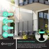 KESSER® Klemmmarkise Senkrechtmarkise außen Ausziehbar & Blickdicht | Vertikalmarkise mit Handkurbel ohne Bohren | Balkon-Sichtschutz & Windschutz für Garten & Terrasse Wasserfest Grau, 150 x 310 cm Bild 4