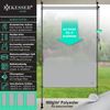 KESSER® Klemmmarkise Senkrechtmarkise außen Ausziehbar & Blickdicht | Vertikalmarkise mit Handkurbel ohne Bohren | Balkon-Sichtschutz & Windschutz für Garten & Terrasse Wasserfest Grau, 150 x 310 cm Bild 2