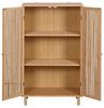 AD. CON Beistellschrank Bambusschrank mit 2 Türen Beistellschrank Kommode Schrank aus Bambus Bild 3