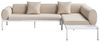 Ecksofa Lounge Set RASIGLIA Metall Beige Bild 4