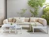 Ecksofa Lounge Set RASIGLIA Metall Beige Bild 2