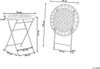 Gartentisch Metall Beige TRIESTE Bild 3