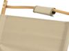 JAWINIO Outdoor Campingstuhl Holz faltbar mit Armlehnen Faltstuhl Beige Bild 4