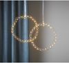 LED-Kranz "Hoop", Chrom, 30cm Ø, 30 warmweiße LED Bild 3