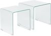 Beistelltisch 2er Set Glas transparent rechteckig KENDALL Bild 4