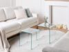 Beistelltisch 2er Set Glas transparent rechteckig KENDALL Bild 2