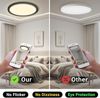 LQWELL® Deckenleuchte LED Deckenlampe, IP44 Wasserfest Badlampe Rund Flach 23W 3000K 2400LM Modern Schlicht Lampe Dünn für Wohnzimmer Badezimmer Schlafzimmer Küche Balkon Keller Büro, 300 * 25mm Bild 4