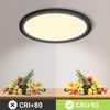 LQWELL® Deckenleuchte LED Deckenlampe, IP44 Wasserfest Badlampe Rund Flach 23W 3000K 2400LM Modern Schlicht Lampe Dünn für Wohnzimmer Badezimmer Schlafzimmer Küche Balkon Keller Büro, 300 * 25mm Bild 3