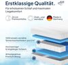 AM Qualitätsmatratzen Deluxe Taschenfederkernmatratze 180x200 cm H5 24cm - Made in Germany & Oeko TEX Siegel - Federkernmatratze 180x200 mit 1000 Federn & Lyocell Bezug - 7 Zonen Matratze 180x200 H5 Bild 3