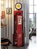 Barschrank Zapfsäule rot Metall 50x195x33 cm massivum Bikes und Bars Barregal Hausbar Getränkeschrank Spirituosenschrank Flaschenregal Vintage Retro Bild 3