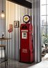 Barschrank Zapfsäule rot Metall 50x195x33 cm massivum Bikes und Bars Barregal Hausbar Getränkeschrank Spirituosenschrank Flaschenregal Vintage Retro Bild 2